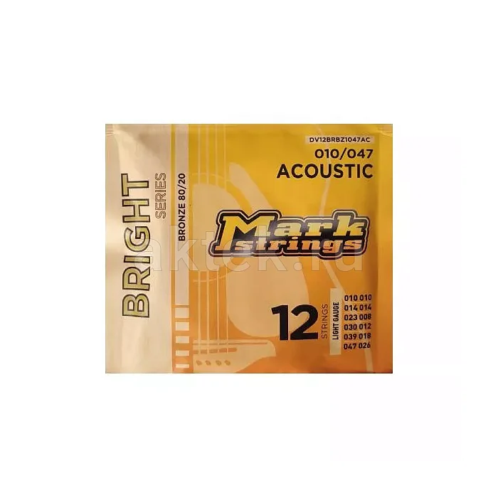 Markbass Bright Series DV12BRBZ1047AC комплект струн двенадцатиструнной акустической гитары