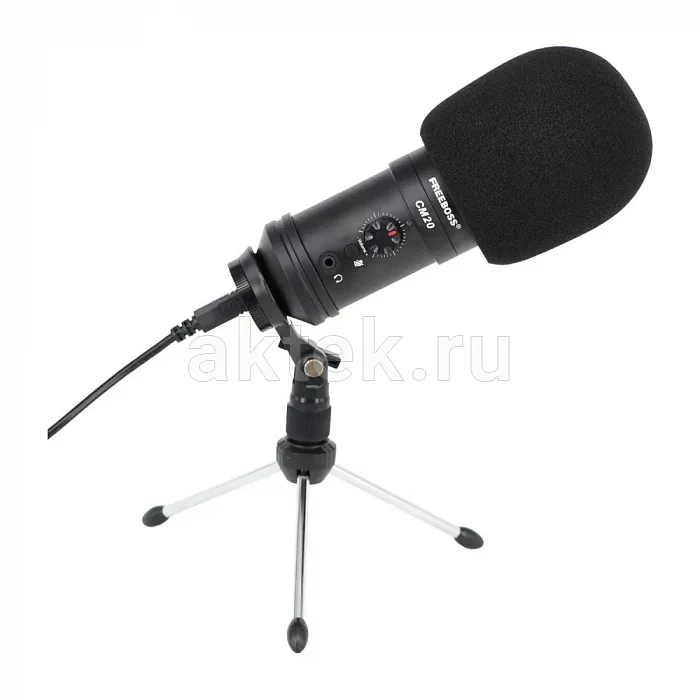 FREEBOSS CM20 студийный USB-микрофон, 48 кГц/16 бит