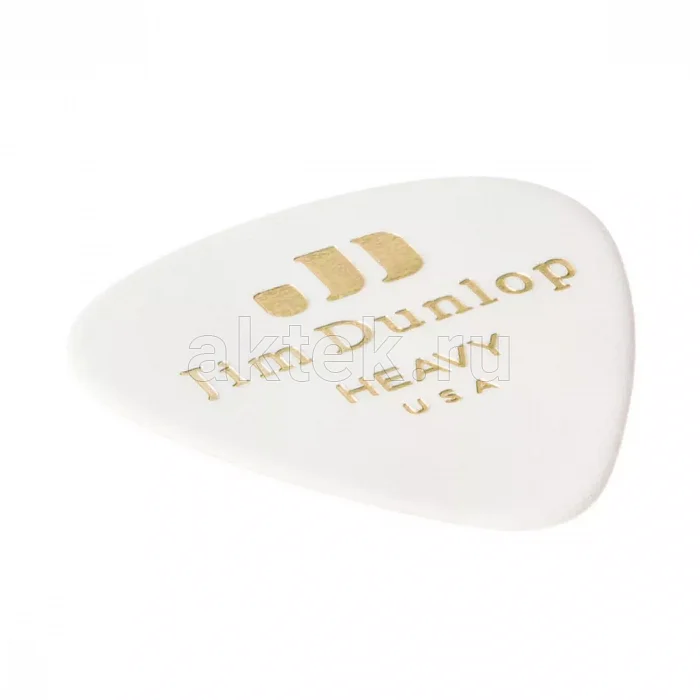 Dunlop 483P01HV Celluloid White Heavy 12Pack медиаторы, целлулоид, 12 шт 2