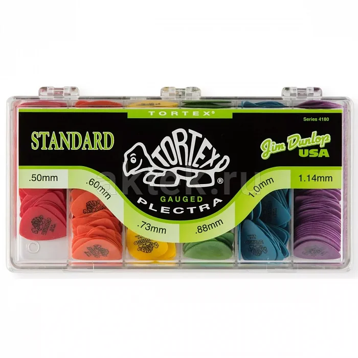 Dunlop 4180 Tortex Standard Dsiplay набор медиаторов, 72 шт