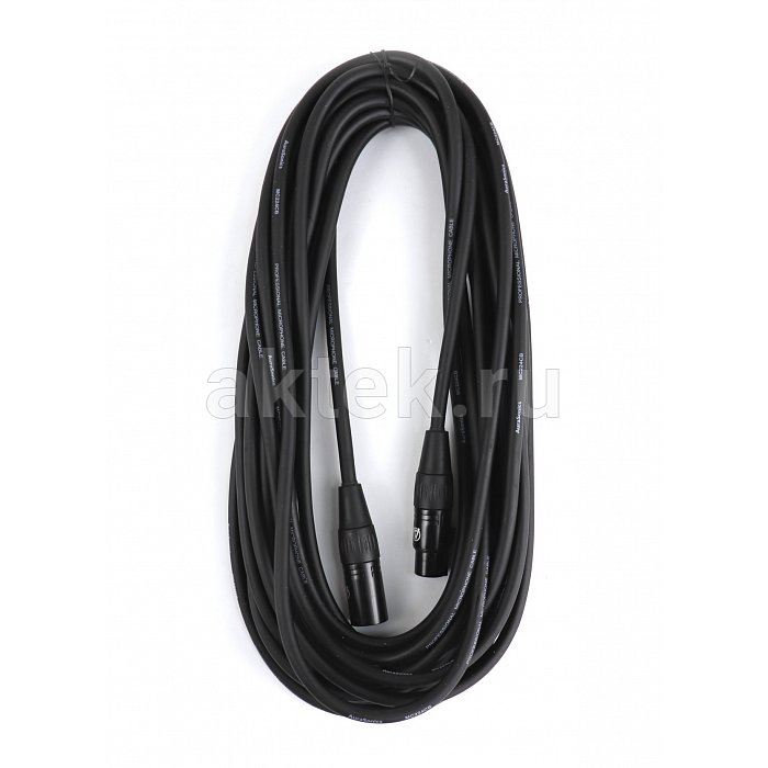 AuraSonics XMXF-10B кабель микрофонный XLR(F)-XLR(M), 10 м, 24 AWG 2