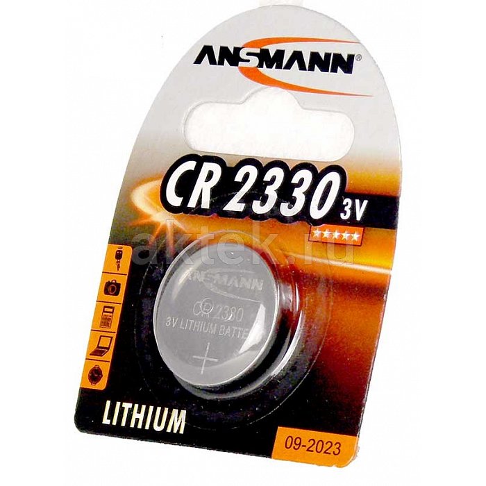 Батарейка таблетка ANSMANN CR2330 1шт. 2