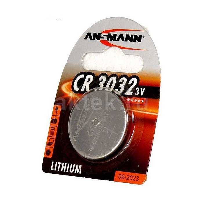 Батарейка таблетка ANSMANN CR3032 1шт. 2
