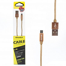 Кабель Micro USB AWEI CL-400 1м серебро 3
