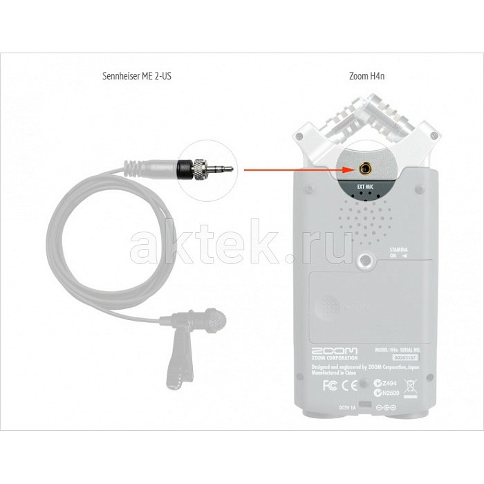Петличный микрофон SENNHEISER ME 2-(N)US 2