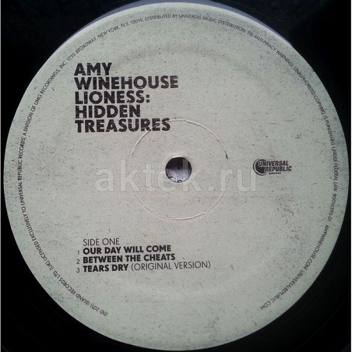 Виниловая пластинка AMY WINEHOUSE - LIONESS: HIDDEN TREASURES BLACK VINYL 12" 5
