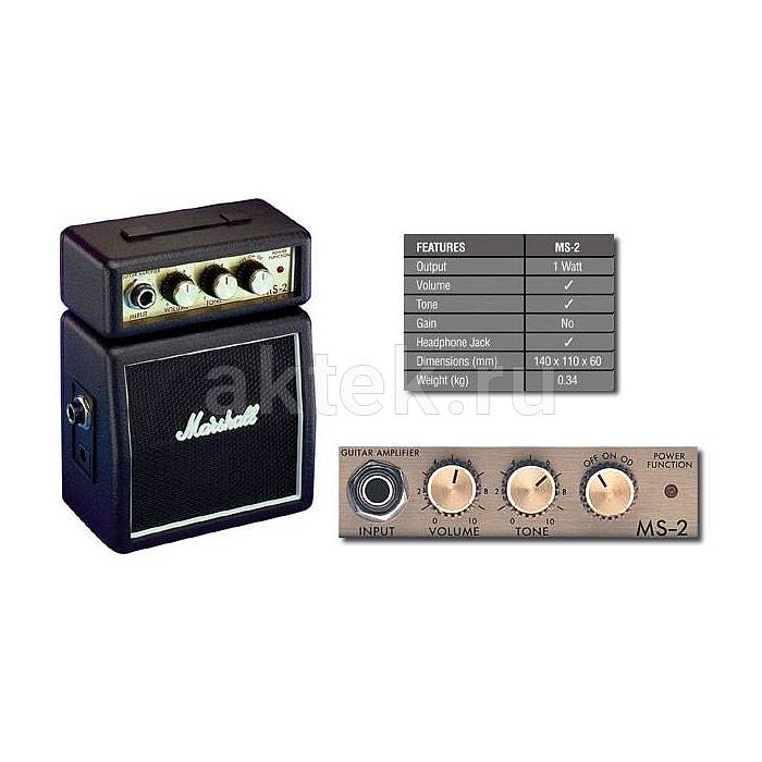 Транзисторный гитарный комбо MARSHALL MS-2 MICRO AMP (BLACK) 3