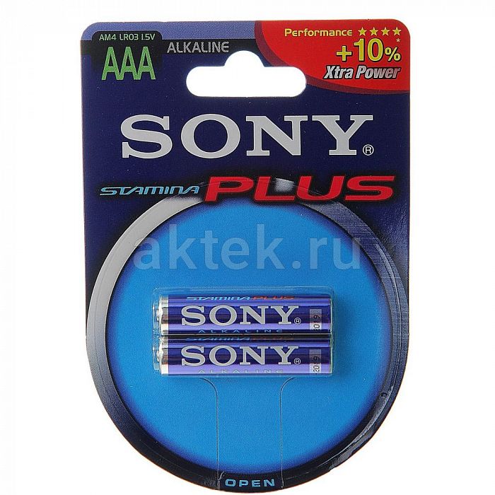 Батарейка ААА SONY Stamina Plus AM4-B2D LR03 2