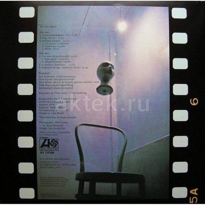 Виниловая пластинка YES - THE YES ALBUM BLACK VINYL 12" 4