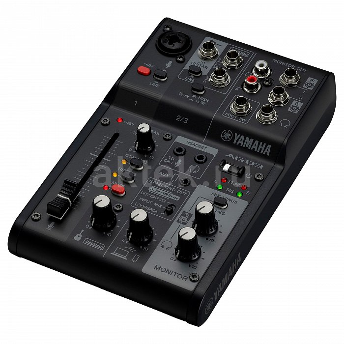 Yamaha AG03MK2 аудиоинтерфейс, 3 канала, USB