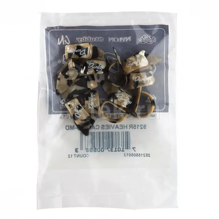 Dunlop 9215R Heavies Calico 12Pack медиатор-коготь, средние, 12 шт