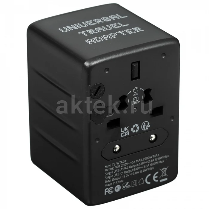Сетевой фильтр Tessan TS-WTA01 Black 2