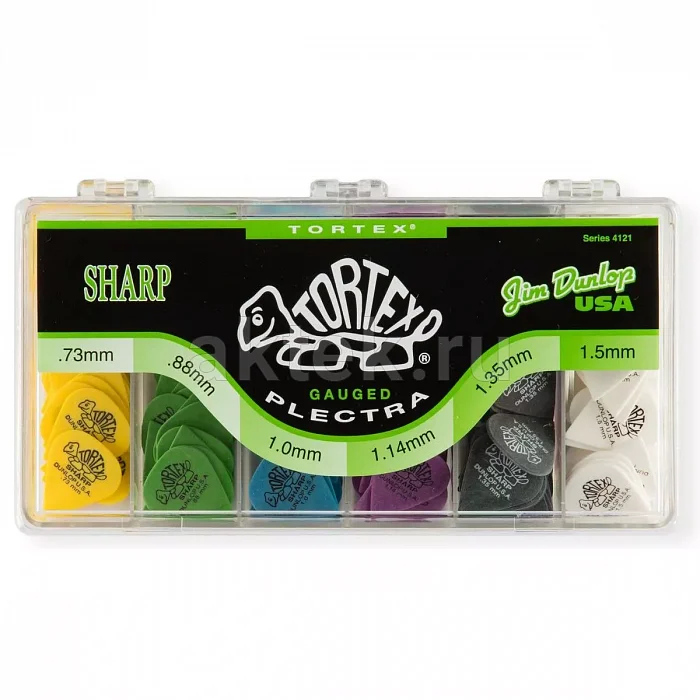 Dunlop 4121 Tortex Sharp Display набор медиаторов, 36 шт