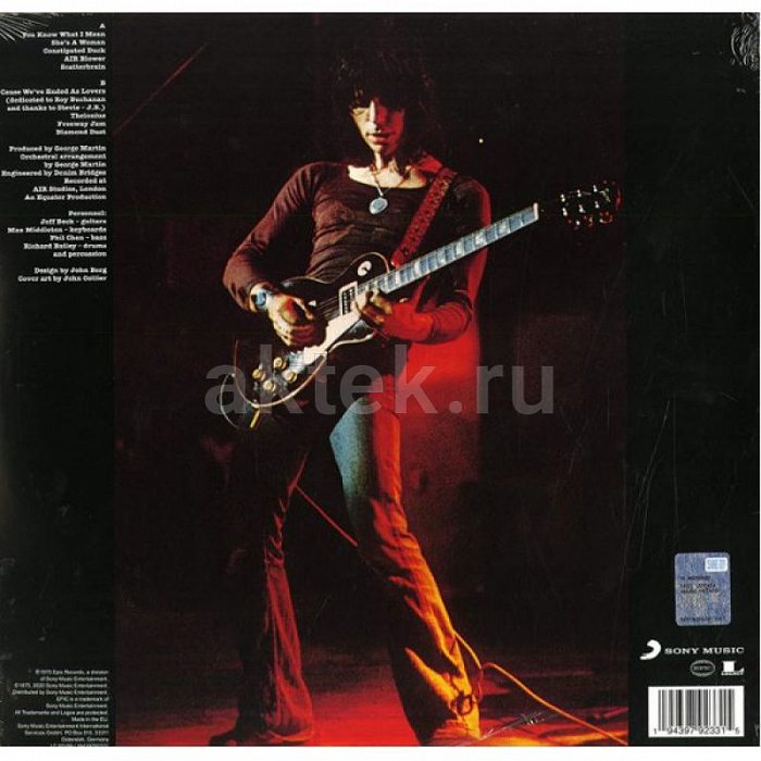Виниловая пластинка JEFF BECK - BLOW BY BLOW 180 GRAM ORANGE VINYL 12" 2
