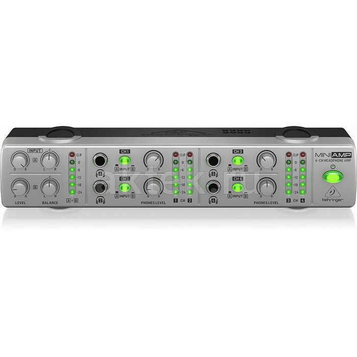 Behringer AMP800 V2 усилитель для наушников четырёхканальный 3