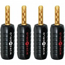 Разъёмы-бананы Wireworld BANGCRP04 Gold