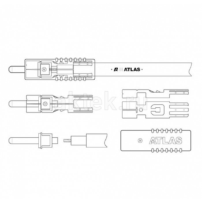 Atlas Hyper Achromatic RCA Subwoofer 1:2 сабвуферный кабель 1RCA–2RCA 4