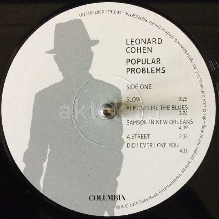 Виниловая пластинка LEONARD COHEN - POPULAR PROBLEMS 180 GRAM BLACK VINYL + CD 12" 4