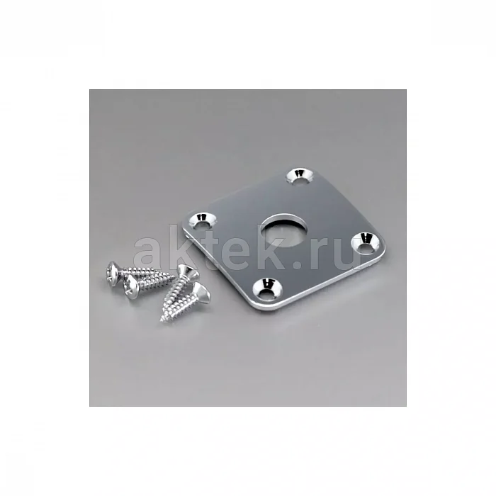 Gotoh JCB-4-C площадка гитарного разъёма, 4 винта, хромированная