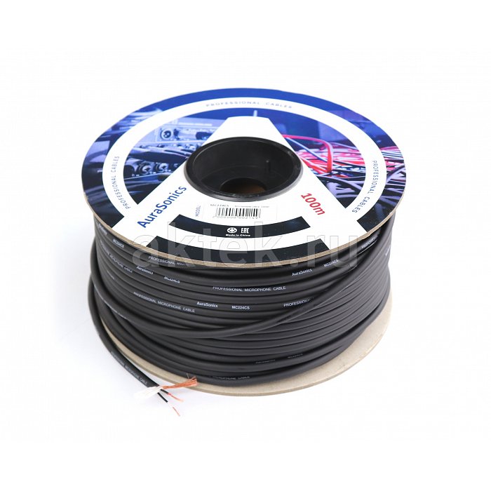 AuraSonics MC224CS микрофонный кабель, Ø6,8 мм, 24 AWG, 0,23 мм², чёрный