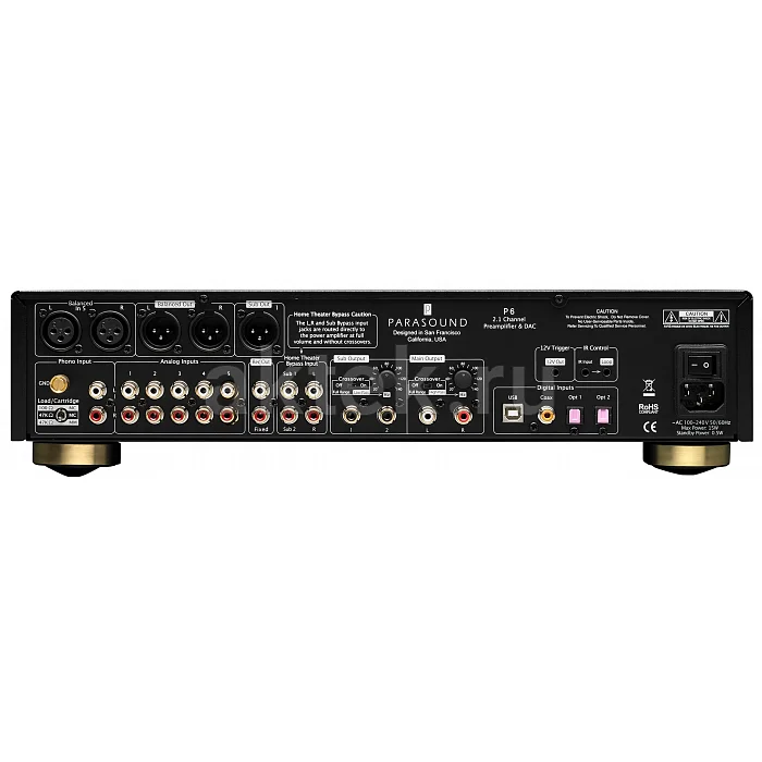 Стерео предусилитель Parasound P6 black 2