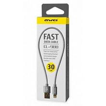 Кабель Lightning USB AWEI CL-988 30cm золото 2