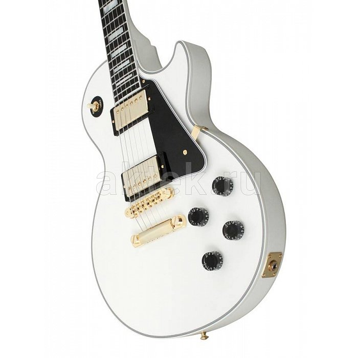 Электрогитара EPIPHONE LES PAUL CUSTOM PRO ALPINE WHITE 2