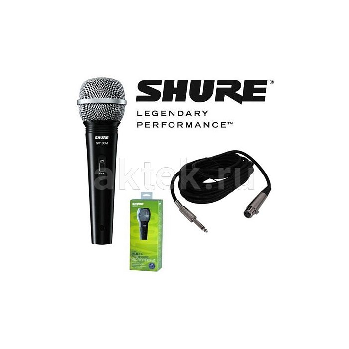 Динамический микрофон для караоке Shure SV100-A 6