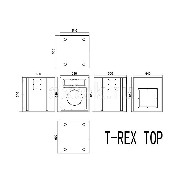 VOLTA T-REX ANGRY TOP активная двухполосная акустическая система, 600 Вт 4