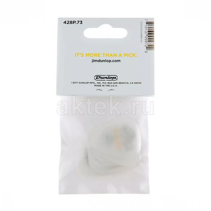 Dunlop 428P073 Tortex Flex Standard 12Pack медиаторы, 0,73 мм 4