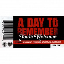 Виниловая пластинка A DAY TO REMEMBER - YOU'RE WELCOME 180 GRAM BLACK VINYL 12" 2