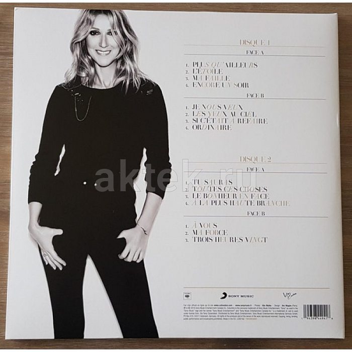 Виниловая пластинка CELINE DION - ENCORE UN SOIR 180 GRAM BLACK VINYL 12" 2