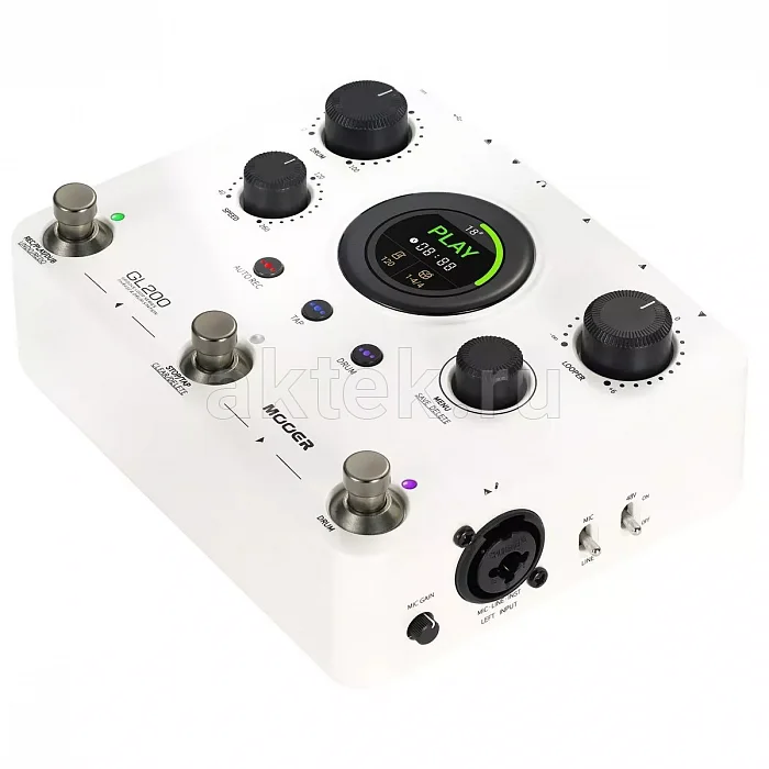 Mooer GL200 двухдорожечный лупер с Bluetooth и XLR 5
