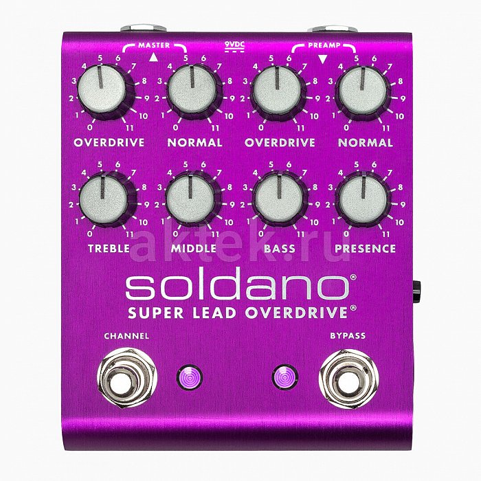 Гитарная педаль овердрайв Soldano SLO Plus Purple Overdrive 2