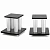 Стойка для акустики Radiotehnika T2B Silver/Black