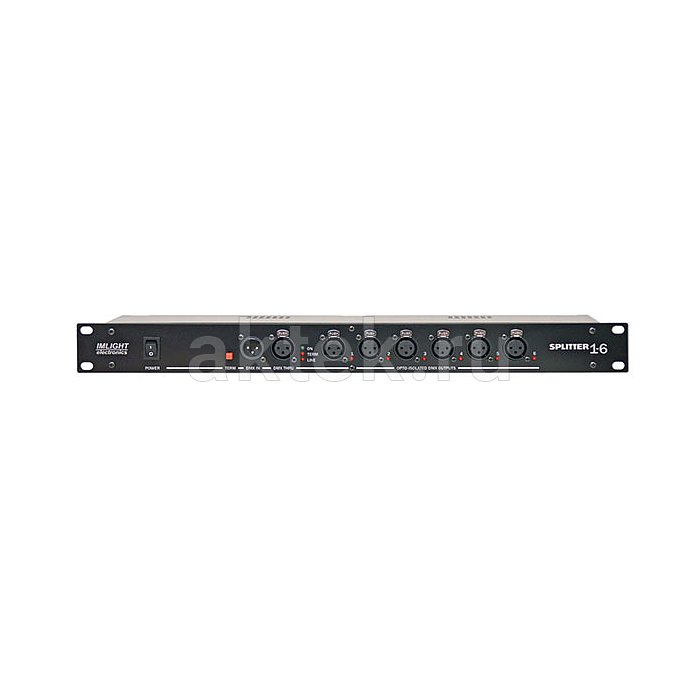 ИМЛАЙТ SPLITTER 1-6-5pin DMX-сплиттер, 6 выходов, 1U 2