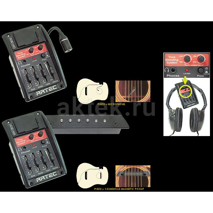 Предусилитель для акустической гитары Artec AGE-MC 3