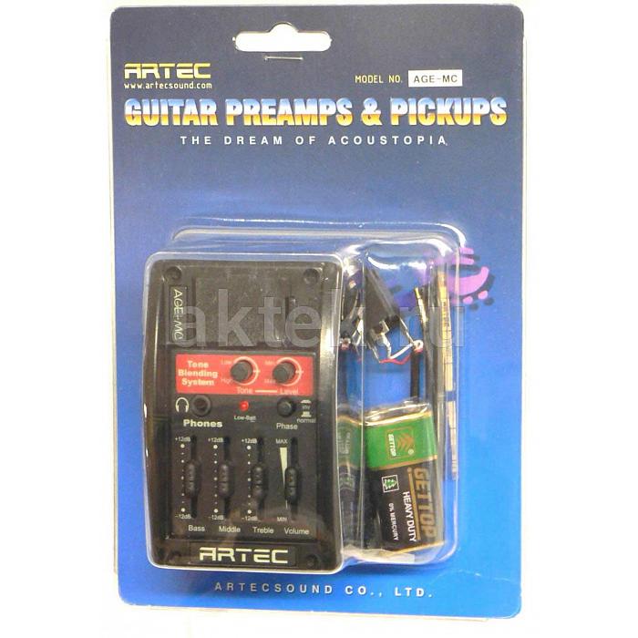 Предусилитель для акустической гитары Artec AGE-MC 4