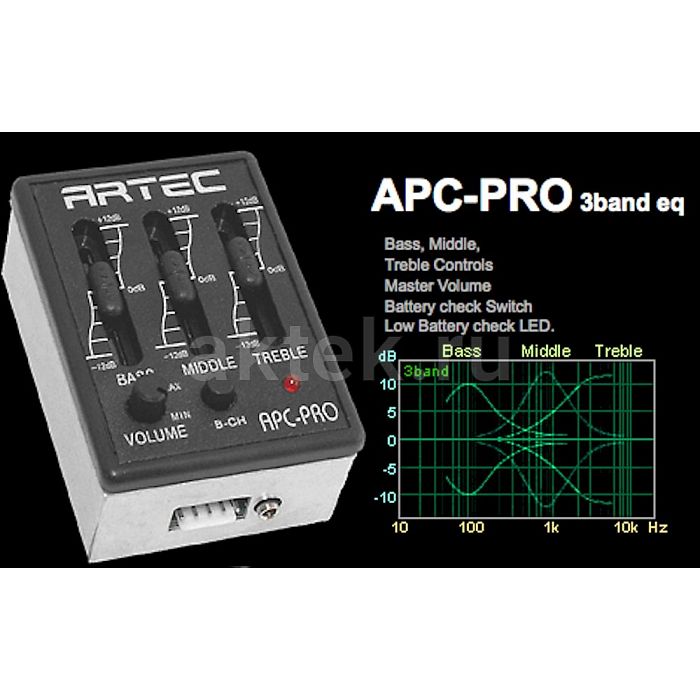 Предусилитель для акустической гитары Artec APC-PRO 4