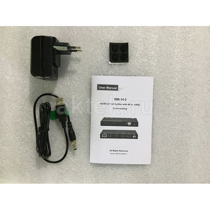 Digis SMI-14-2 HDMI2.0-усилитель-распределитель 1×4 4K60 18Гбит/с 3