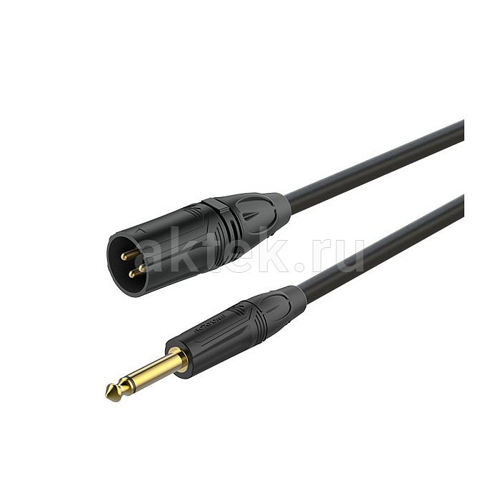 ROXTONE GMXJ250/3 аудиокабель XLR–Jack 6,3, 3 м, 2×0,3 мм²