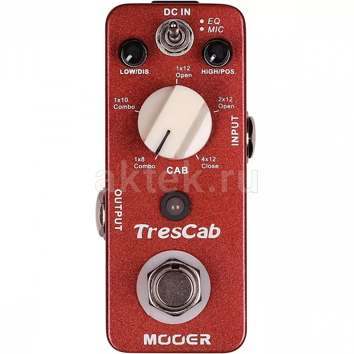 Mooer Tres Cab гитарная педаль симуляции кабинетов, пять моделей