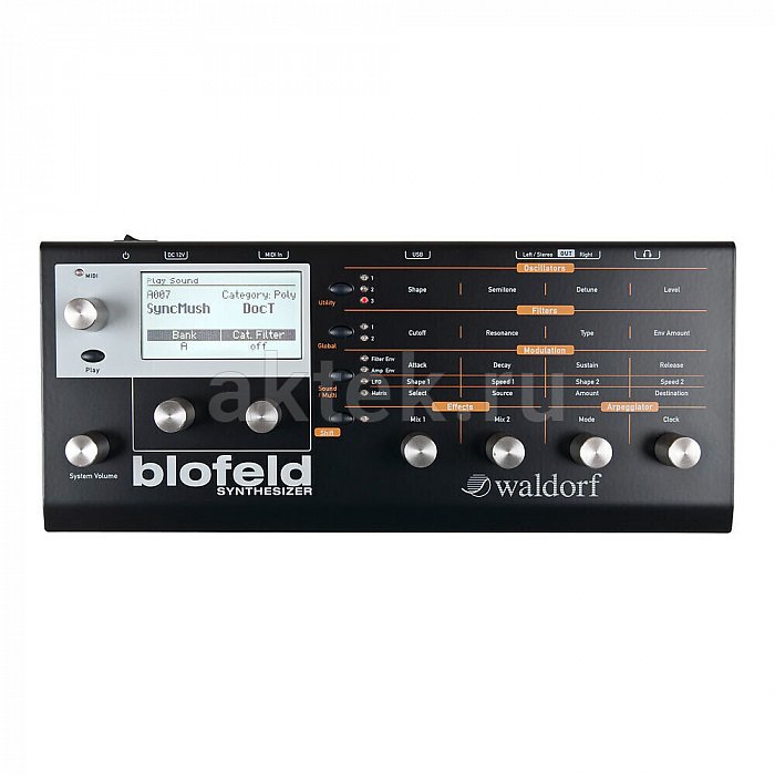 Цифровой синтезатор Waldorf Blofeld Desktop Shadow Edition