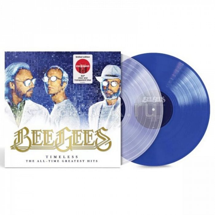 Виниловая пластинка BEE GEES - TIMELESS-TIME ALL-TIME GREATEST HITS 180 GRAM TRANSPARENT/BLUE VINYL 12" 2