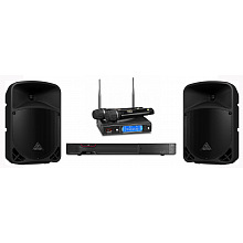 Караоке система премиум класса с акустикой и микрофонами AST 250+926M+Behringer B108D
