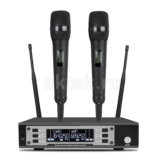Профессиональная караоке система с микрофонами AST-50+SkyDisco MIC-WL27 3