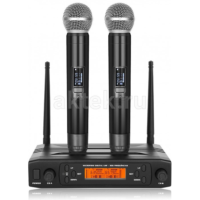 Профессиональная караоке система с микрофонами AST 50+SkyDisco MIC-WL28 6