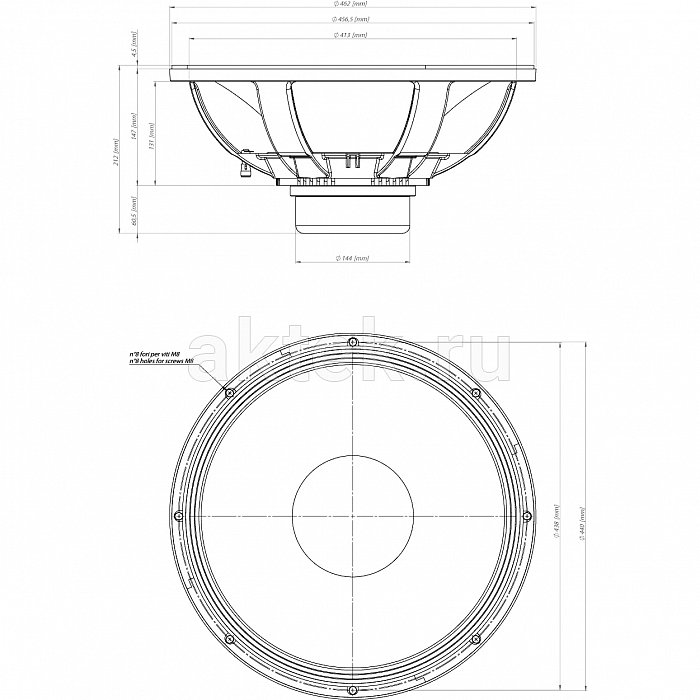Динамик 18" EIGHTEEN SOUND 18NLW9400/8 2