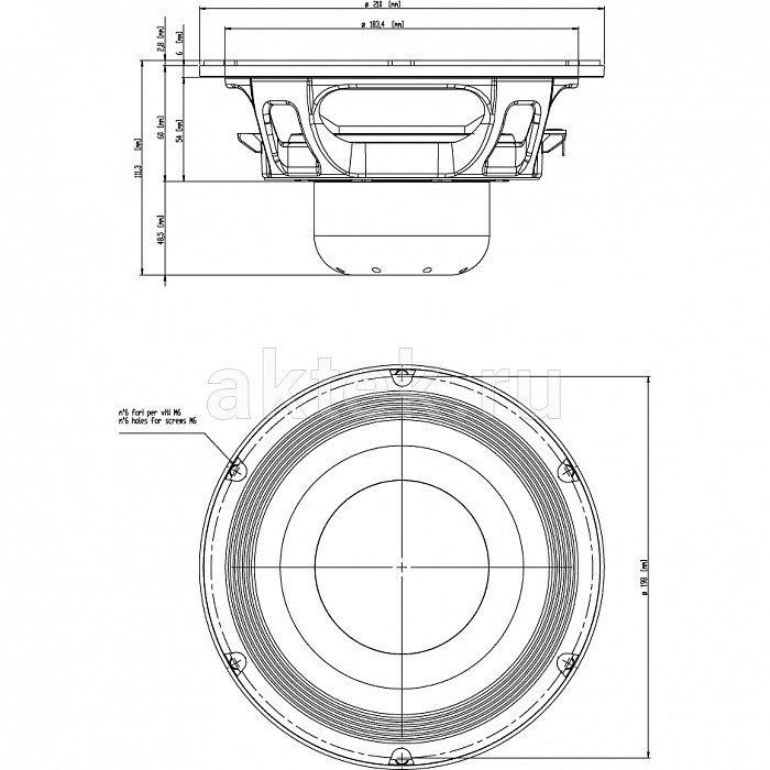 Динамик 8" EIGHTEEN SOUND 8NW650/8 2