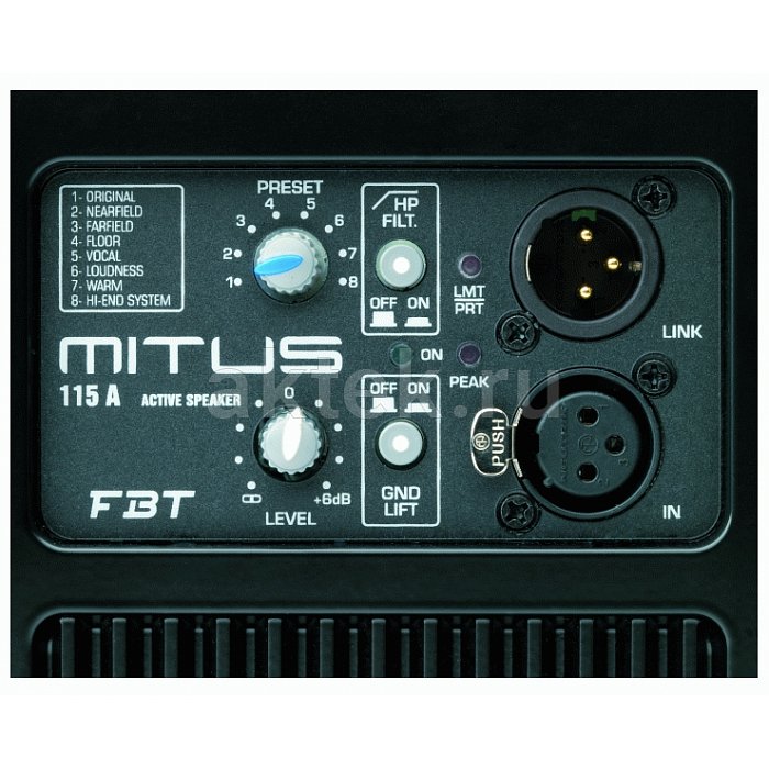 Активная профессиональная акустическая система FBT MITUS 115A 3